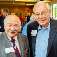 Glenn Niemeyer posing with Samir Ishak at the Retiree Reception.